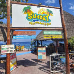 sunset restaurant photo from street